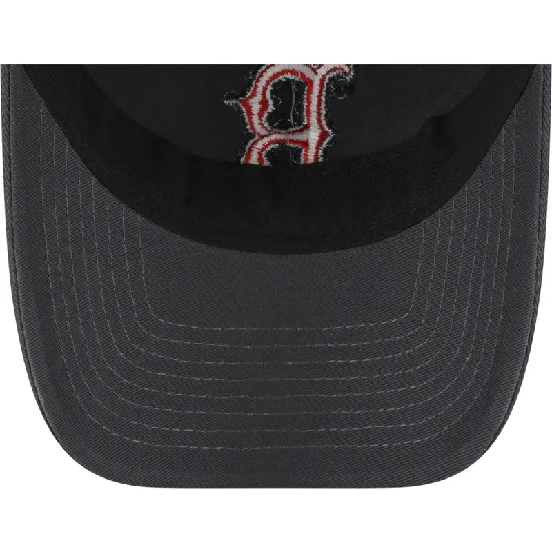 petten-gebogen-grijs-verstelbaar-9twenty-core-classic-van-boston-red-sox-mlb-van-new-era