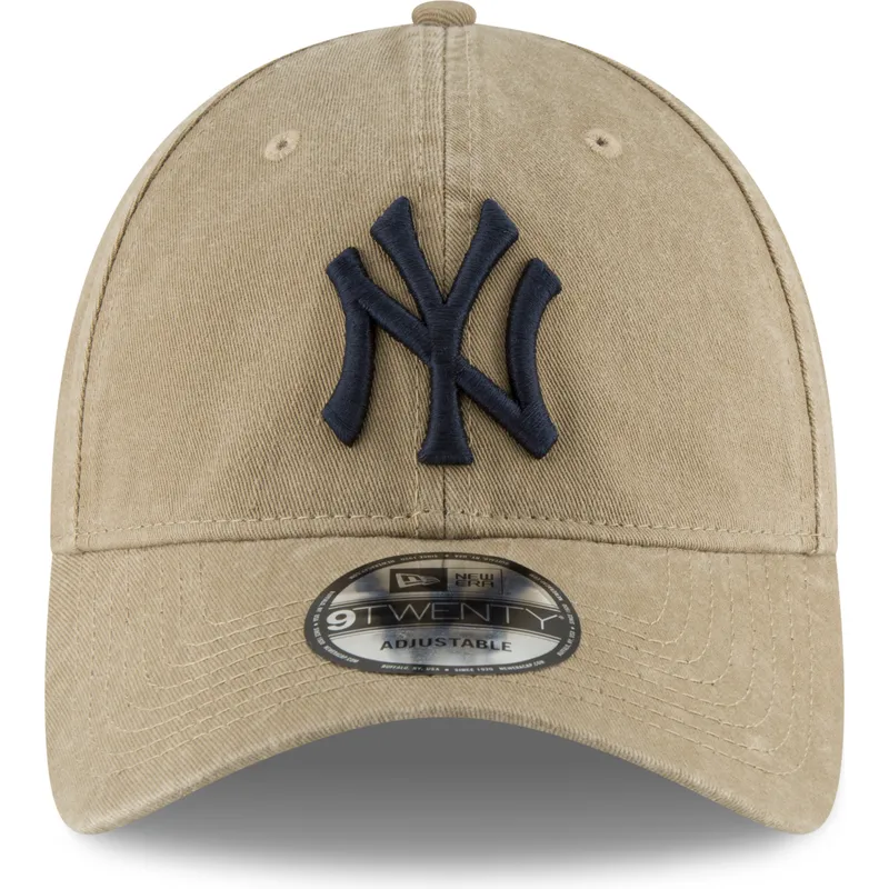 petten-gebogen-bruin-verstelbaar-9twenty-core-classic-van-new-york-yankees-mlb-van-new-era