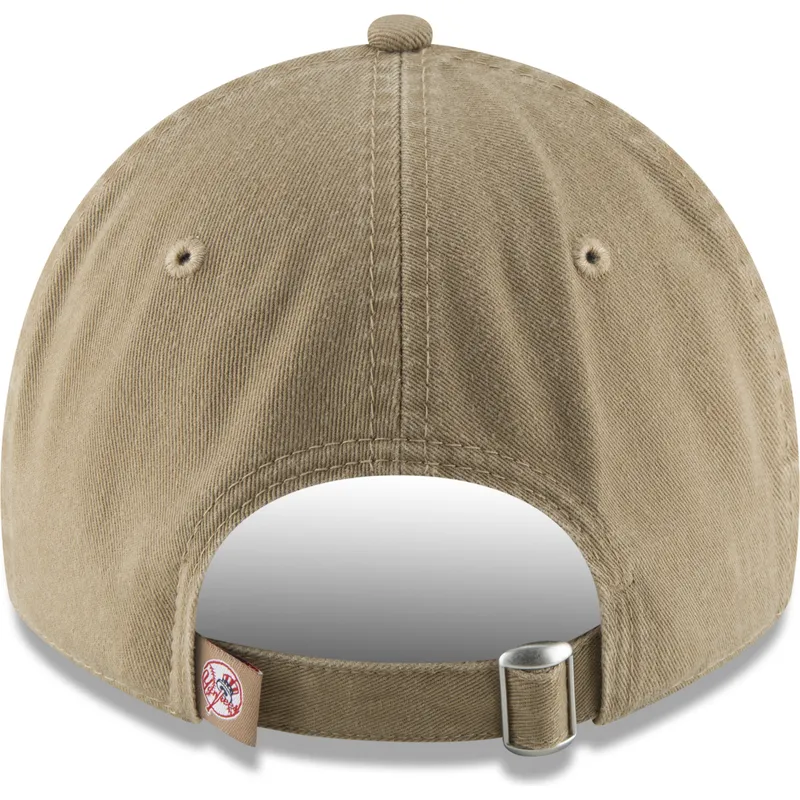 petten-gebogen-bruin-verstelbaar-9twenty-core-classic-van-new-york-yankees-mlb-van-new-era