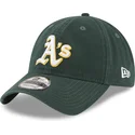 petten-gebogen-groen-verstelbaar-9twenty-core-classic-van-oakland-athletics-mlb-van-new-era