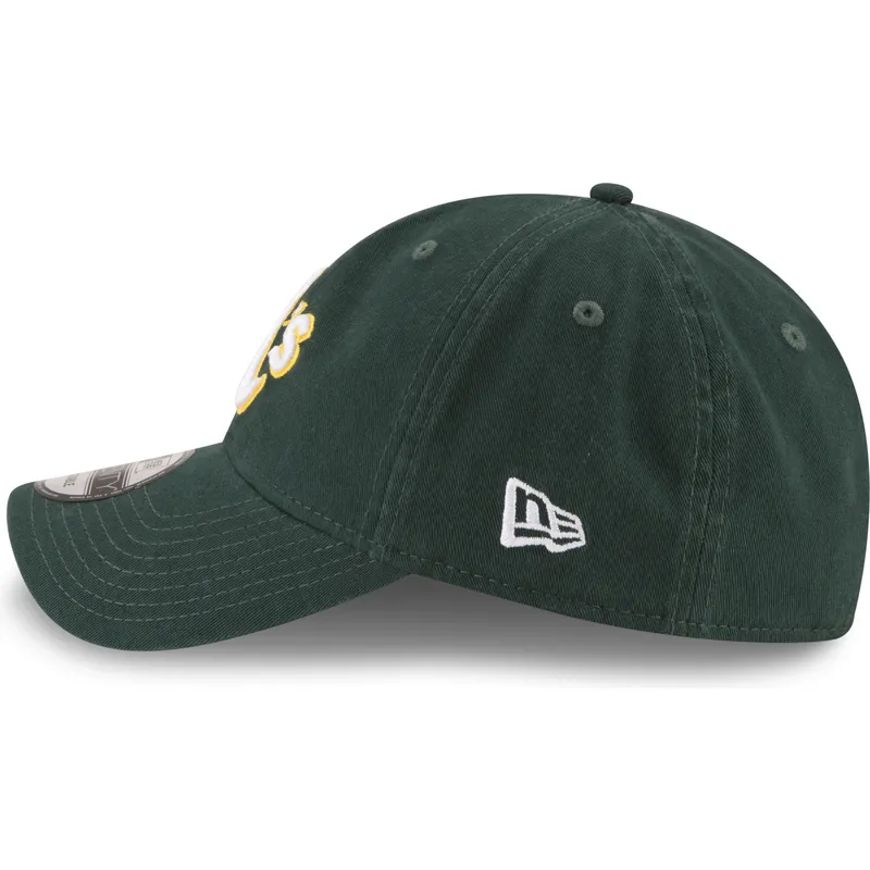 petten-gebogen-groen-verstelbaar-9twenty-core-classic-van-oakland-athletics-mlb-van-new-era
