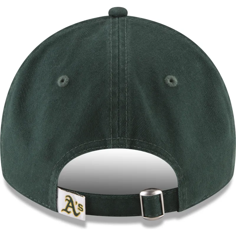 petten-gebogen-groen-verstelbaar-9twenty-core-classic-van-oakland-athletics-mlb-van-new-era