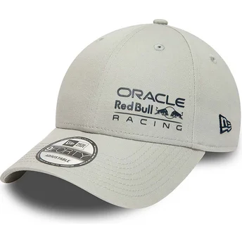 Petten gebogen grijs snapback 9FORTY Essential van Red Bull Racing Formula 1 van New Era