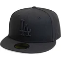 petten-plat-zwart-fitted-59fifty-league-essential-van-los-angeles-dodgers-mlb-van-new-era