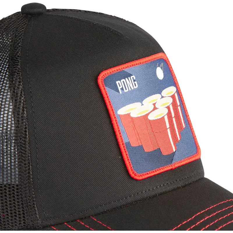 petten-gebogen-zwart-snapback-be1-beer-pong-cocktails-van-capslab