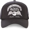 petten-gebogen-zwart-snapback-voor-kinderen-crew8-van-von-dutch