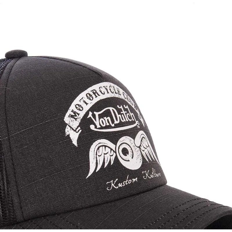 petten-gebogen-zwart-snapback-voor-kinderen-crew8-van-von-dutch