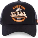 petten-gebogen-zwart-snapback-voor-kinderen-eag-blk-van-von-dutch