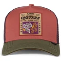 petten-gebogen-rood-snapback-food-oysters-hft-van-djinns