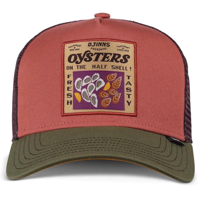 petten-gebogen-rood-snapback-food-oysters-hft-van-djinns petten-gebogen-rood-snapback-food-oysters-hft-van-djinns