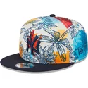 petten-plat-meerkleurig-snapback-9fifty-spring-van-new-york-yankees-mlb-van-new-era