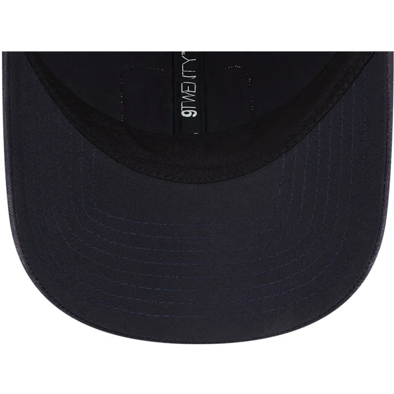 petten-gebogen-marineblauw-snapback-9twenty-stripe-van-new-york-yankees-mlb-van-new-era