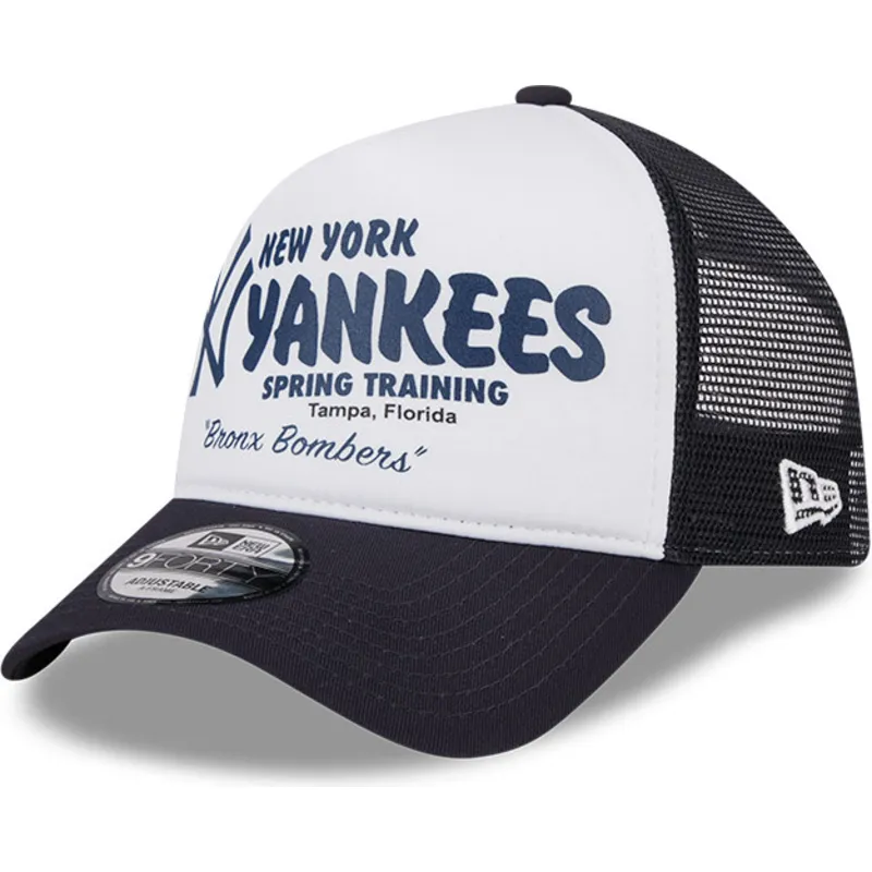 petten-gebogen-marineblauw-snapback-9forty-a-frame-team-van-new-york-yankees-mlb-van-new-era