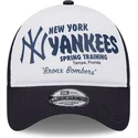 petten-gebogen-marineblauw-snapback-9forty-a-frame-team-van-new-york-yankees-mlb-van-new-era