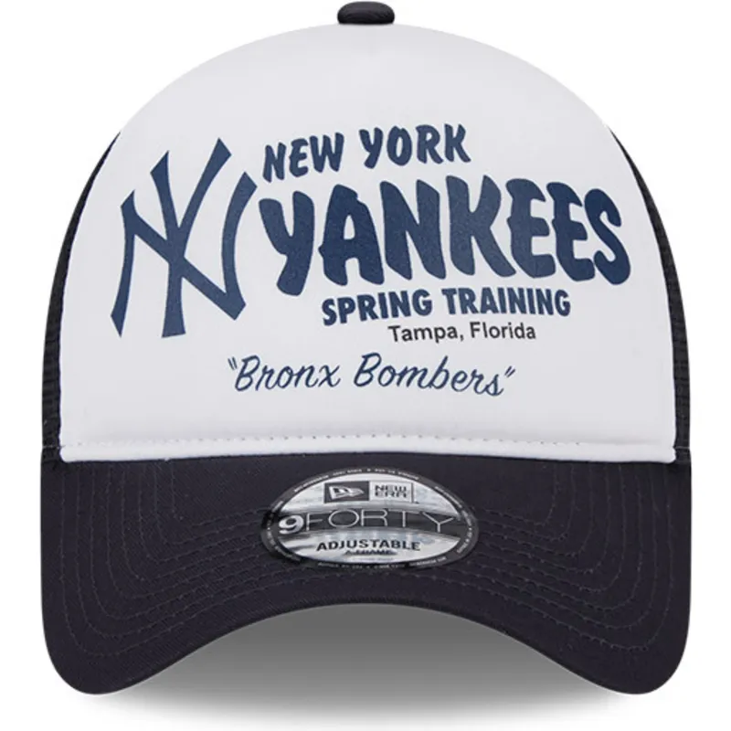petten-gebogen-marineblauw-snapback-9forty-a-frame-team-van-new-york-yankees-mlb-van-new-era