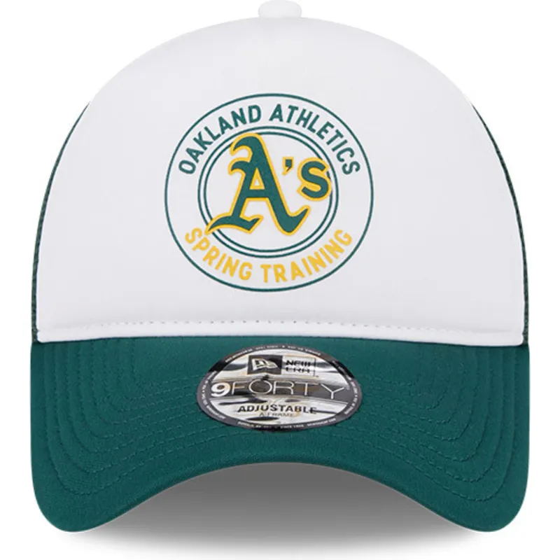 petten-gebogen-groen-snapback-9forty-a-frame-circle-van-oakland-athletics-mlb-van-new-era