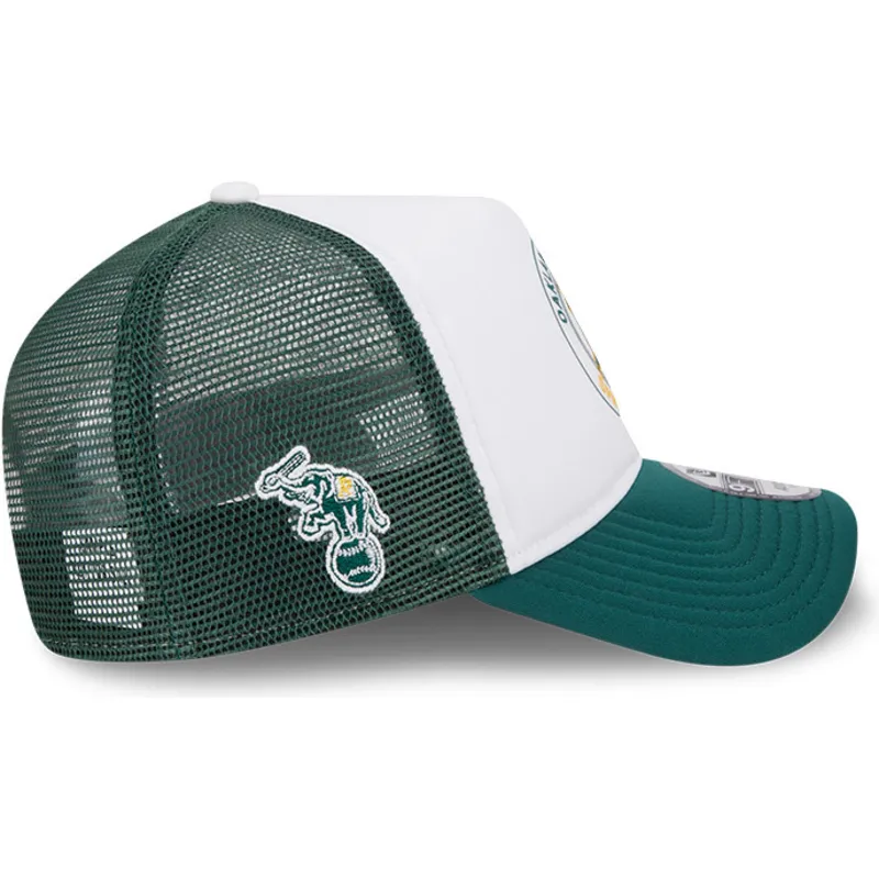 petten-gebogen-groen-snapback-9forty-a-frame-circle-van-oakland-athletics-mlb-van-new-era