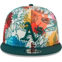 petten-plat-meerkleurig-snapback-9fifty-spring-van-oakland-athletics-mlb-van-new-era