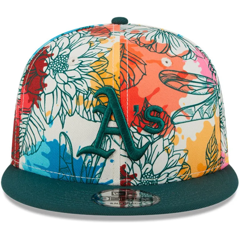 petten-plat-meerkleurig-snapback-9fifty-spring-van-oakland-athletics-mlb-van-new-era
