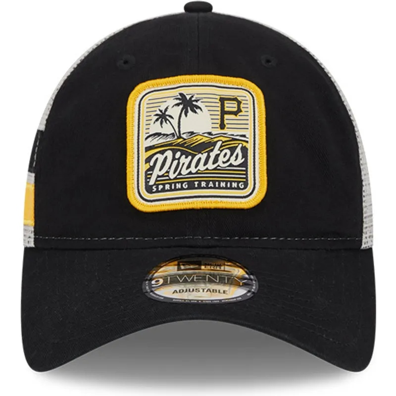 petten-gebogen-zwart-snapback-9twenty-stripe-van-pittsburgh-pirates-mlb-van-new-era
