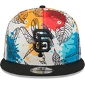 petten-plat-meerkleurig-snapback-9fifty-spring-van-san-francisco-giants-mlb-van-new-era