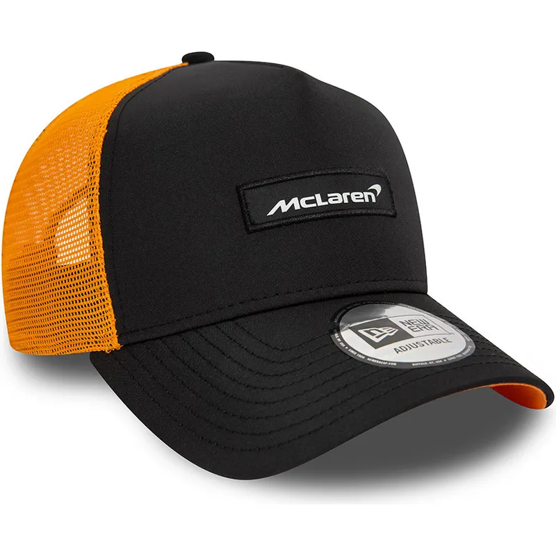 petten-gebogen-zwart-snapback-9forty-a-frame-patch-front-van-mclaren-racing-formula-1-van-new-era