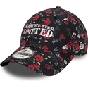 petten-gebogen-zwart-verstelbaar-9forty-floral-all-over-print-van-manchester-united-football-club-premier-league-van-new-era