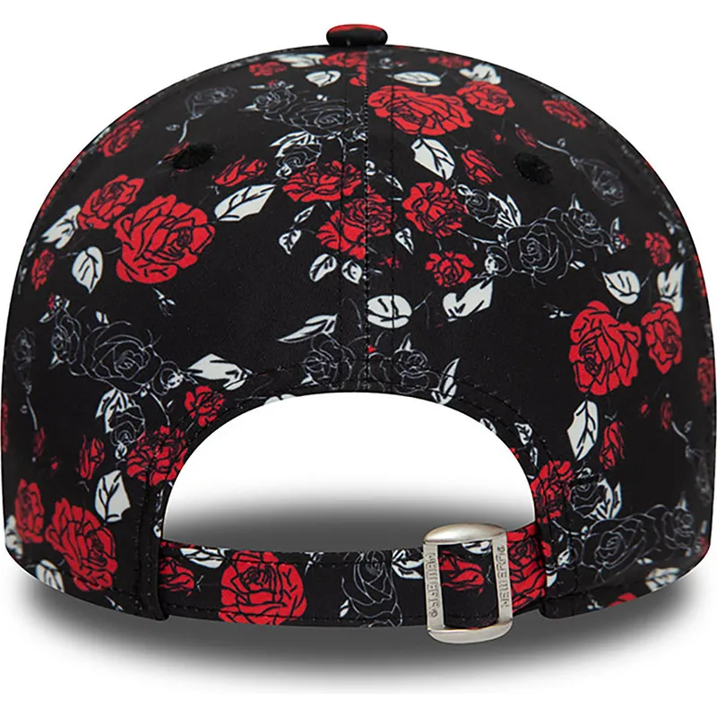 petten-gebogen-zwart-verstelbaar-9forty-floral-all-over-print-van-manchester-united-football-club-premier-league-van-new-era