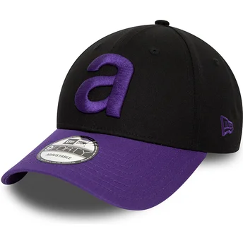 Petten gebogen zwart verstelbaar 9FORTY Contrast van Aprilia Piaggio van New Era