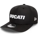 petten-gebogen-zwart-snapback-9fifty-ripstop-van-ducati-motor-motogp-van-new-era