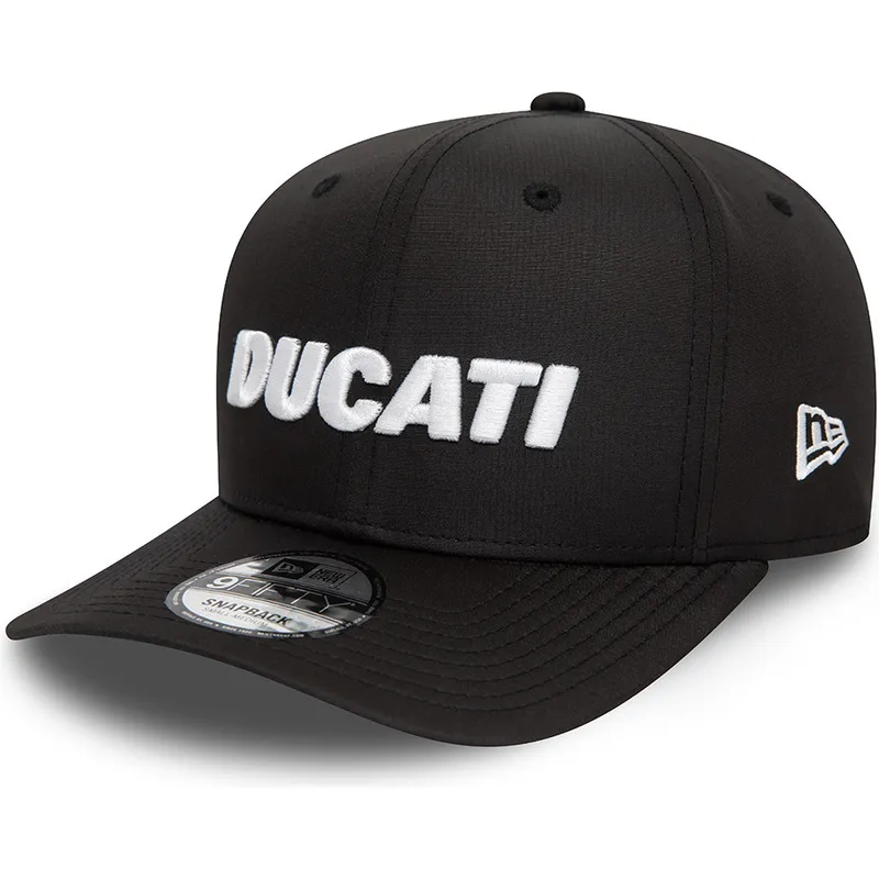 petten-gebogen-zwart-snapback-9fifty-ripstop-van-ducati-motor-motogp-van-new-era