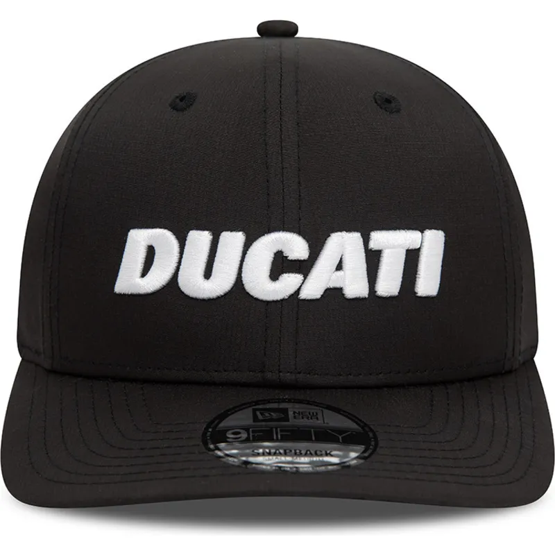 petten-gebogen-zwart-snapback-9fifty-ripstop-van-ducati-motor-motogp-van-new-era