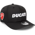 petten-gebogen-zwart-snapback-9fifty-ripstop-van-ducati-motor-motogp-van-new-era