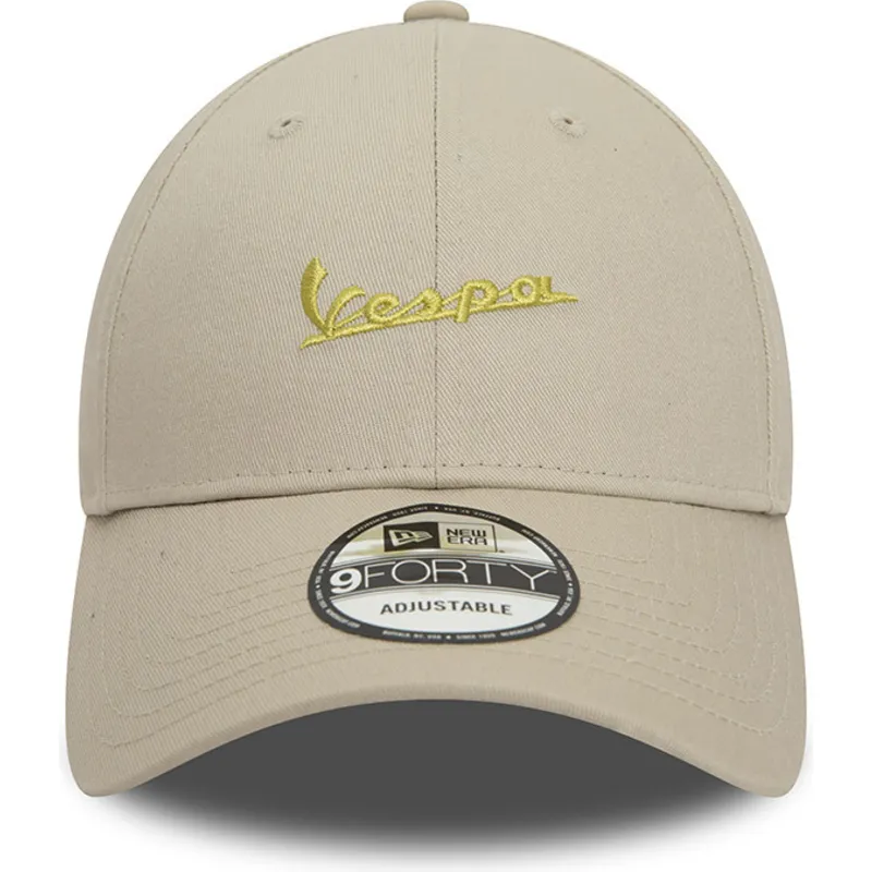 petten-gebogen-beige-verstelbaar-9forty-seasonal-colour-van-vespa-piaggio-van-new-era