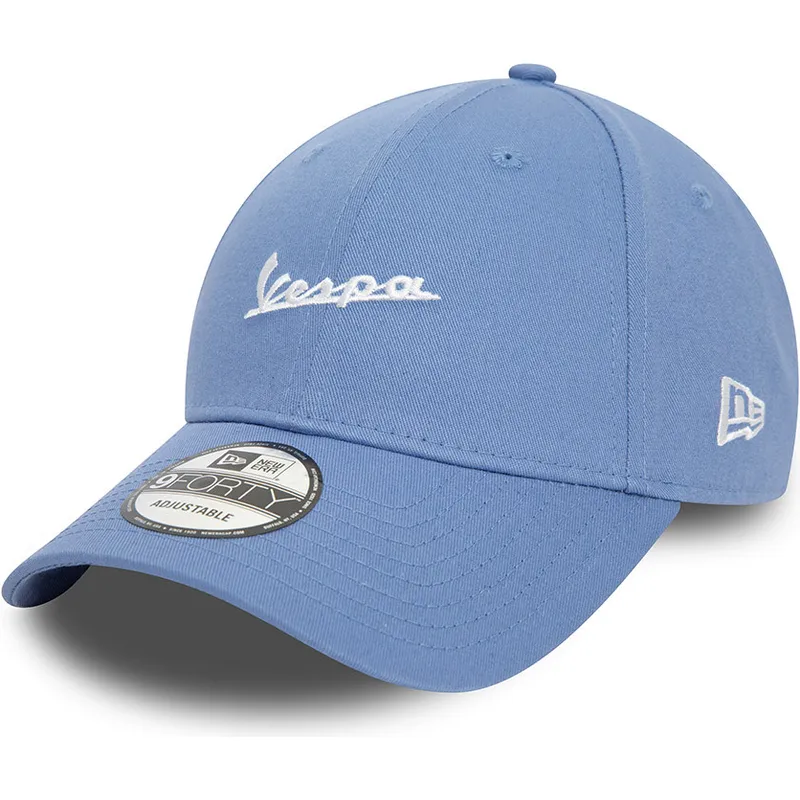 petten-gebogen-blauw-verstelbaar-9forty-seasonal-colour-van-vespa-piaggio-van-new-era