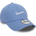petten-gebogen-blauw-verstelbaar-9forty-seasonal-colour-van-vespa-piaggio-van-new-era