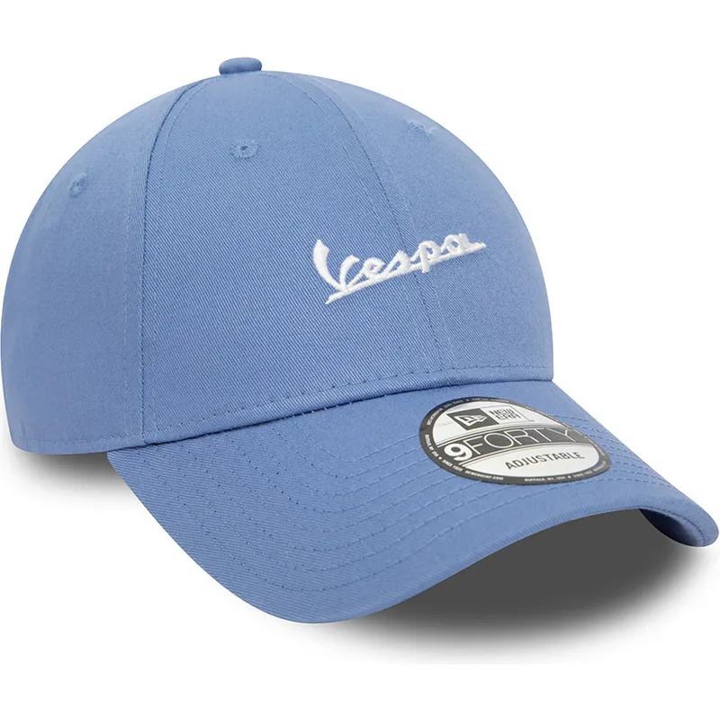 petten-gebogen-blauw-verstelbaar-9forty-seasonal-colour-van-vespa-piaggio-van-new-era