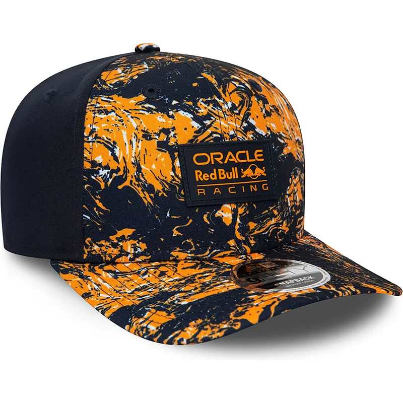 petten-gebogen-oranje-snapback-9fifty-all-over-print-van-red-bull-racing-formula-1-van-new-era petten-gebogen-oranje-snapback-9fifty-all-over-print-van-red-bull-racing-formula-1-van-new-era