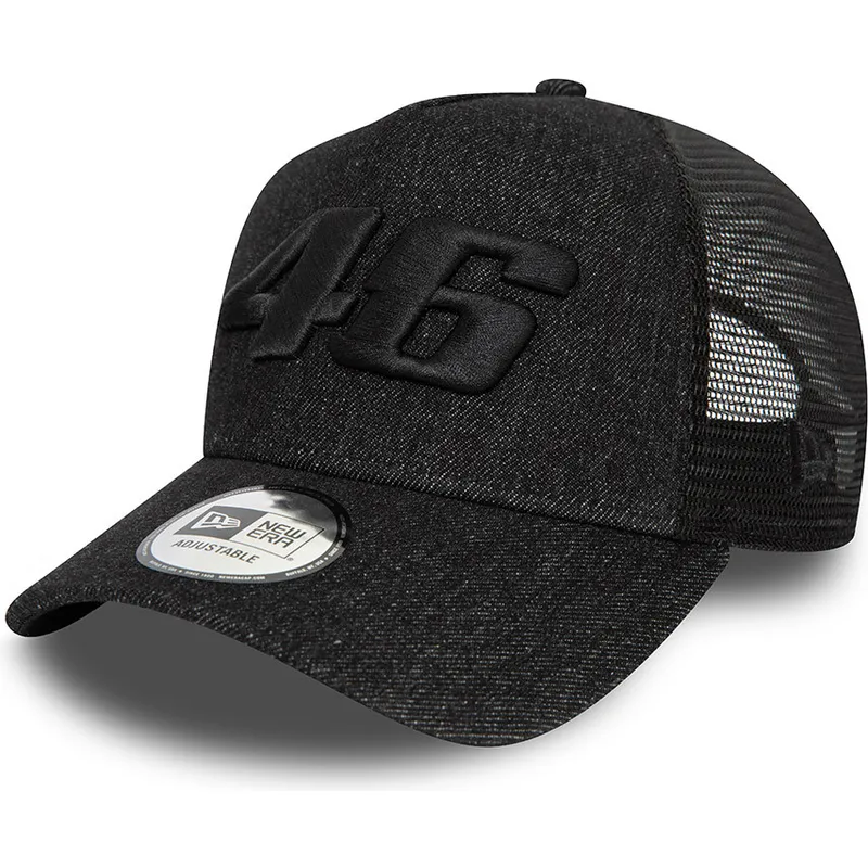 petten-gebogen-zwart-snapback-9forty-a-frame-denim-van-valentino-rossi-vr46-motogp-van-new-era