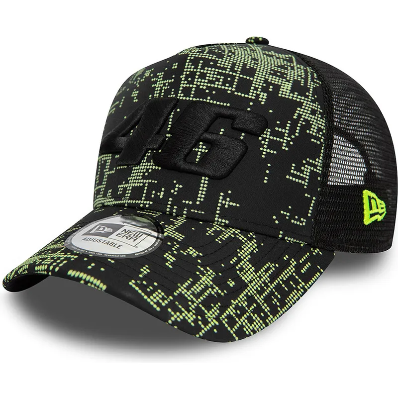 petten-gebogen-zwart-snapback-9forty-a-frame-poly-print-van-valentino-rossi-vr46-motogp-van-new-era petten-gebogen-zwart-snapback-9forty-a-frame-poly-print-van-valentino-rossi-vr46-motogp-van-new-era