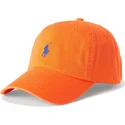 petten-gebogen-oranje-verstelbaar-cotton-chino-classic-sport-van-polo-ralph-lauren