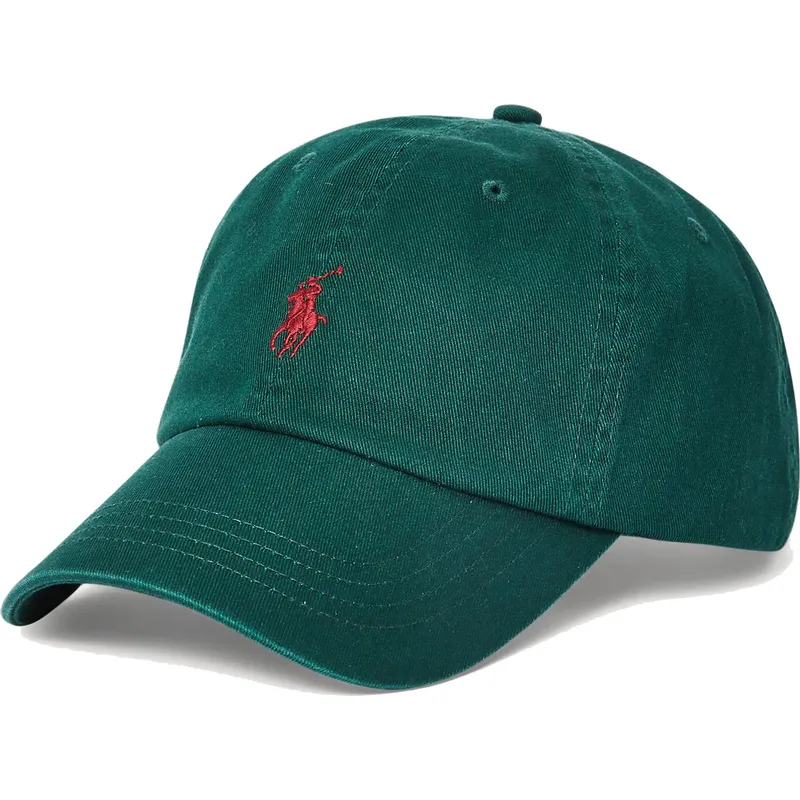 petten-gebogen-groen-verstelbaar-cotton-chino-classic-sport-van-polo-ralph-lauren