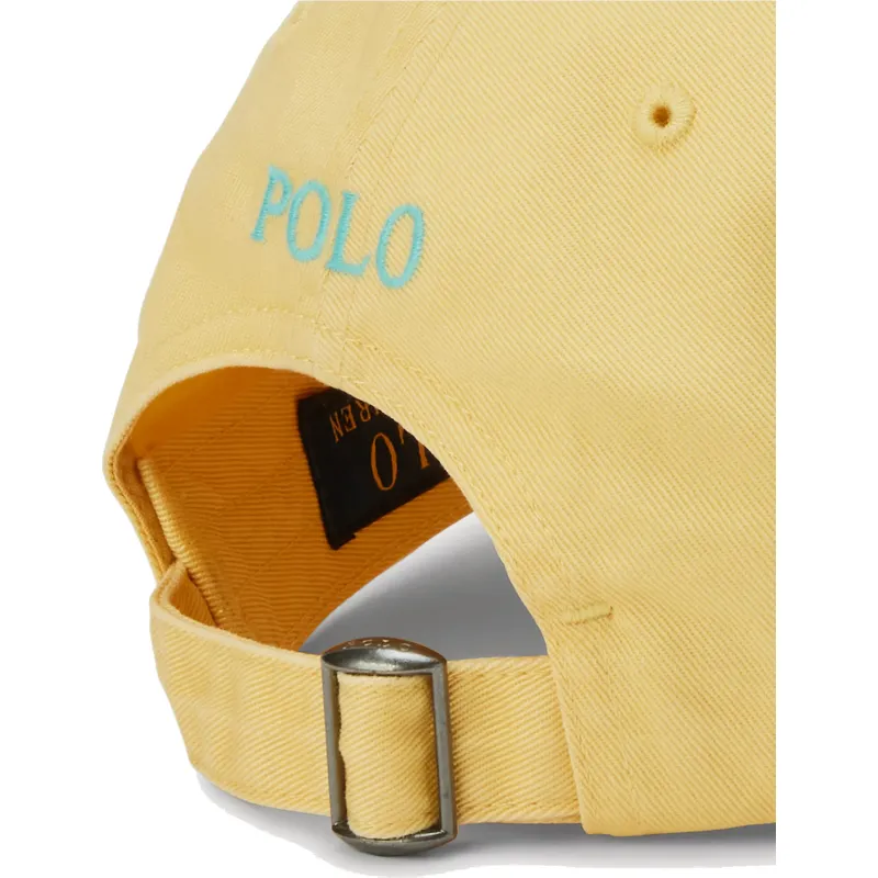 petten-gebogen-geel-verstelbaar-cotton-chino-classic-sport-van-polo-ralph-lauren