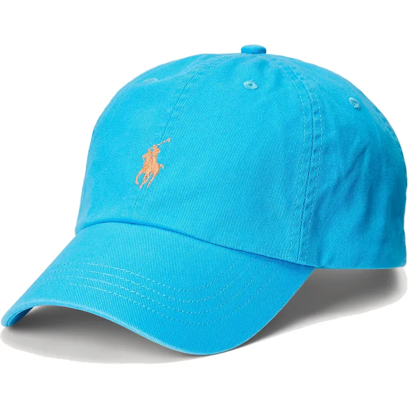 petten-gebogen-blauw-verstelbaar-cotton-chino-classic-sport-van-polo-ralph-lauren