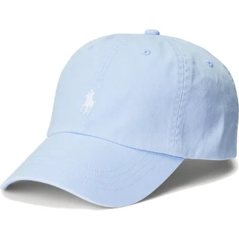 Petten gebogen blauw verstelbaar Cotton Chino Classic Sport van Polo Ralph Lauren