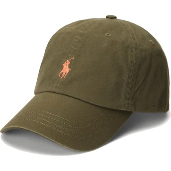 Petten gebogen groen verstelbaar Cotton Chino Classic Sport van Polo Ralph Lauren