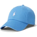petten-gebogen-blauw-verstelbaar-cotton-chino-classic-sport-van-polo-ralph-lauren