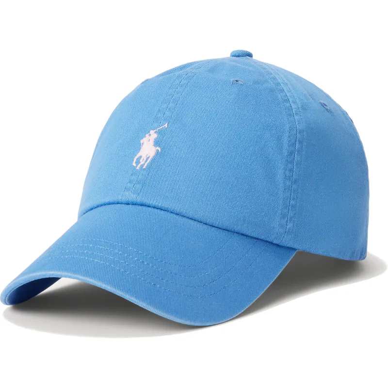 petten-gebogen-blauw-verstelbaar-cotton-chino-classic-sport-van-polo-ralph-lauren