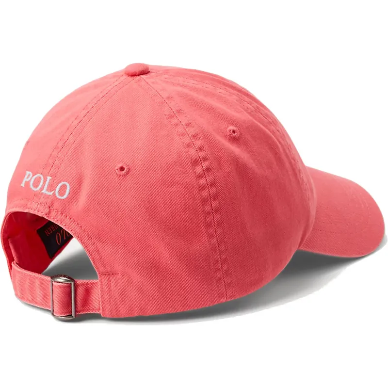 petten-gebogen-rood-verstelbaar-cotton-chino-classic-sport-van-polo-ralph-lauren