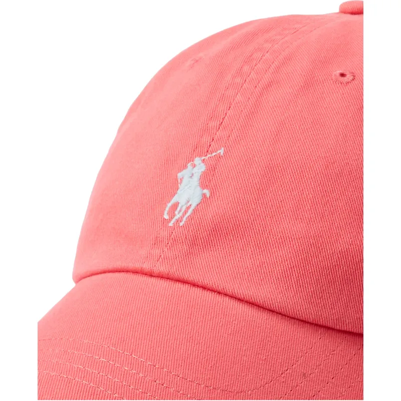 petten-gebogen-rood-verstelbaar-cotton-chino-classic-sport-van-polo-ralph-lauren